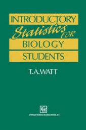 book Introductory Statistics for Biology Students