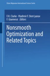 book Nonsmooth Optimization and Related Topics