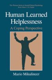 book Human Learned Helplessness: A Coping Perspective