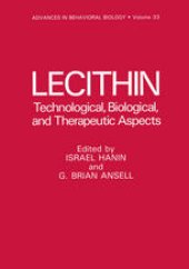 book Lecithin: Technological, Biological, and Therapeutic Aspects