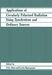 book Applications of Circularly Polarized Radiation Using Synchrotron and Ordinary Sources