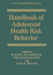 book Handbook of Adolescent Health Risk Behavior