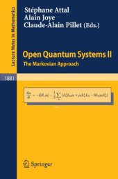 book Open Quantum Systems II: The Markovian Approach