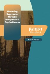 book Mastering depression through interpersonal psychotherapy: patient workbook