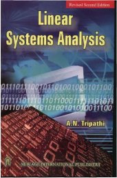 book Linear system analysis