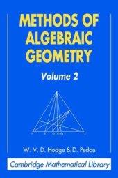 book Methods of Algebraic Geometry: Volume 2 