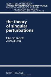 book The theory of singular perturbations