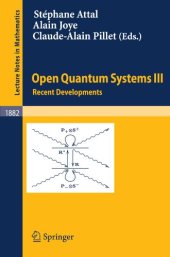 book Open Quantum Systems III: Recent Developments