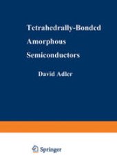 book Tetrahedrally-Bonded Amorphous Semiconductors