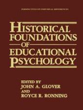 book Historical Foundations of Educational Psychology