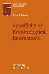 book Specificity of Embryological Interactions