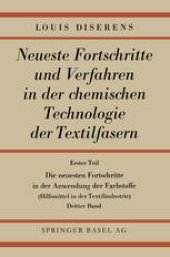 book Die neuesten Fortschritte in der Anwendung der Farbstoffe: Hilfsmittel in der Textilindustrie