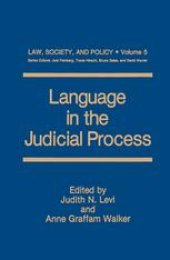 book Language in the Judicial Process