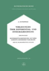 book Vorlesungen über Differential- und Integralrechnung: Zweiter Band: Differentialrechnung auf dem Gebiete mehrerer Variablen