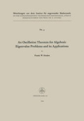 book An Oscillation Theorem for Algebraic Eigenvalue Problems and its Applications