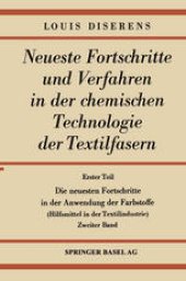 book Die neuesten Fortschritte in der Anwendung der Farbstoffe: Hilfsmittel in der Textilindustrie