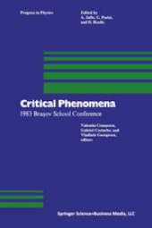 book Critical Phenomena: 1983 Braşov School Conference