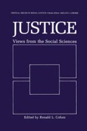 book Justice: Views from the Social Sciences