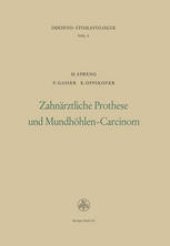 book Zahnärztliche Prothese und Mundhöhlen-Carcinom