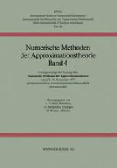 book Numerische Methoden der Approximationstheorie: Vortragsauszüge der Tagung über numerische Methoden der Approximationstheorie vom 13.–19. November 1977 im Mathematischen Forschungsinstitut Oberwolfach (Schwarzwald)