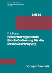 book Fehlerkorrigierende Block-Codierung für die Datenübertragung