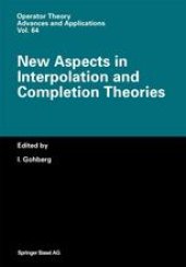 book New Aspects in Interpolation and Completion Theories