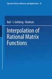 book Interpolation of Rational Matrix Functions