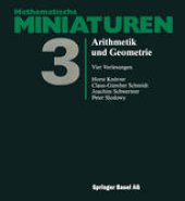 book Arithmetik und Geometrie: Vier Vorlesungen