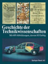 book Geschichte der Technikwissenschaften