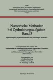 book Numerische Methoden bei Optimierungsaufgaben Band 3: Optimierung bei graphentheoretischen und ganzzahligen Problemen