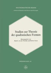 book Studien zur Theorie der quadratischen Formen