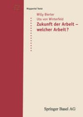 book Zukunft der Arbeit — welcher Arbeit?