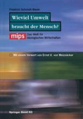 book Wieviel Umwelt braucht der Mensch?:  MIPS — Das Maß für ökologisches Wirtschaften