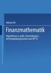 book Finanzmathematik: Algorithmen und praktische Anwendungen