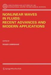 book Nonlinear Waves in Fluids: Recent Advances and Modern Applications