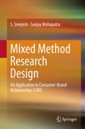 book Mixed Method Research Design: An Application in Consumer-Brand Relationships (CBR)