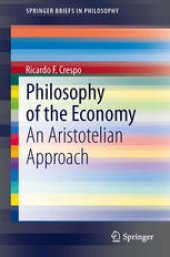 book Philosophy of the Economy: An Aristotelian Approach