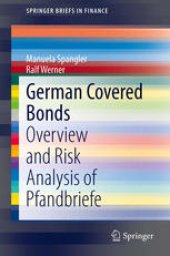 book German Covered Bonds: Overview and Risk Analysis of Pfandbriefe