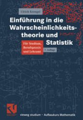 book Einführung in die Wahrscheinlichkeitstheorie und Statistik