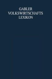 book Gabler Volkswirtschafts Lexikon