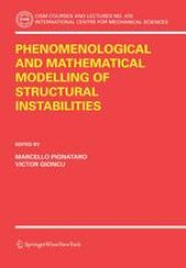 book Phenomenological and Mathematical Modelling of Structural Instabilities