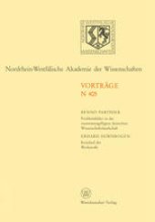 book Nordrhein-Westfälische Akademie der Wissenschaften: Natur-, Ingenieur- und Wirtschaftswissenschaften Vorträge · N 405