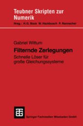 book Filternde Zerlegungen: Schnelle Löser für große Gleichungssysteme