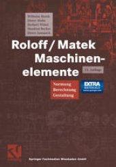 book Roloff / Matek Maschinenelemente: Normung Berechnung Gestaltung