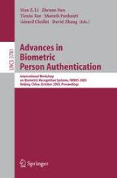 book Advances in Biometric Person Authentication: International Wokshop on Biometric Recognition Systems, IWBRS 2005, Beijing, China, October 22-23, 2005. Proceedings