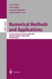 book Numerical Methods and Applications: 5th International Conference, NMA 2002 Borovets, Bulgaria, August 20–24, 2002 Revised Papers