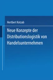 book Neue Konzepte der Distributionslogistik von Handelsunternehmen