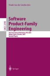 book Software Product-Family Engineering: 4th International Workshop, PFE 2001 Bilbao, Spain, October 3–5, 2001 Revised Papers