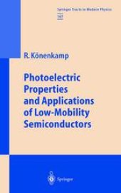 book Photoelectric Properties and Applications of Low-Mobility Semiconductors