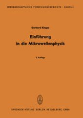 book Einführung in die Mikrowellenphysik